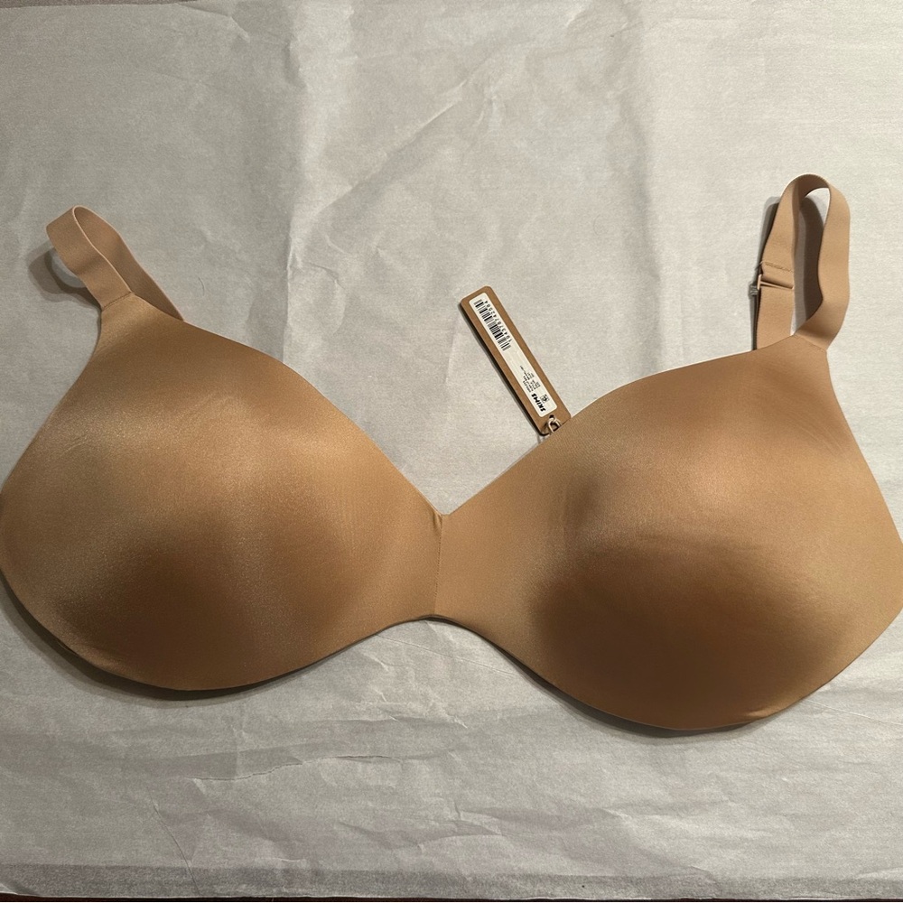 SKIMS Wireless Form Push Up Plunge Bra - 36H, Clay